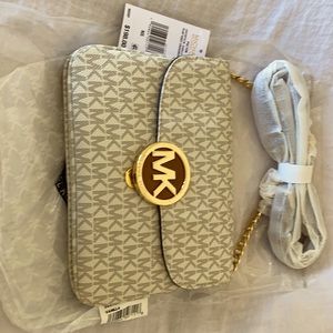 NWT Michael Kors Vanilla Crossbody